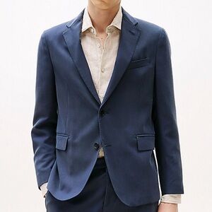 Tommy Hilfiger 100% Wool Navy Blazer – Preppy Collegiatecore Style, Men’s 40L